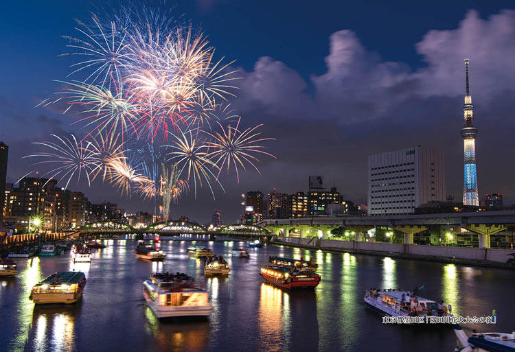 ジグソーパズル 東京都墨田区「隅田川花火大会の夜」 300ピース CUT-300-395 パズル Puzzle ギフト 誕生日 プレゼント