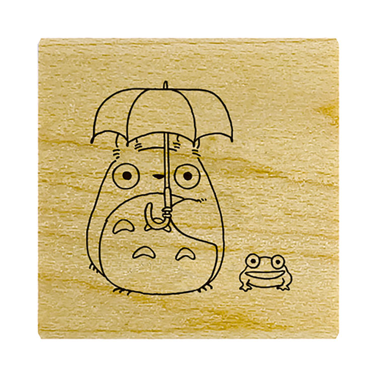 きんちゃく すたんぷ トトロとカエル（となりのトトロ）(となりのトトロ) BEV-TSW-173 文具 スタンプ ..