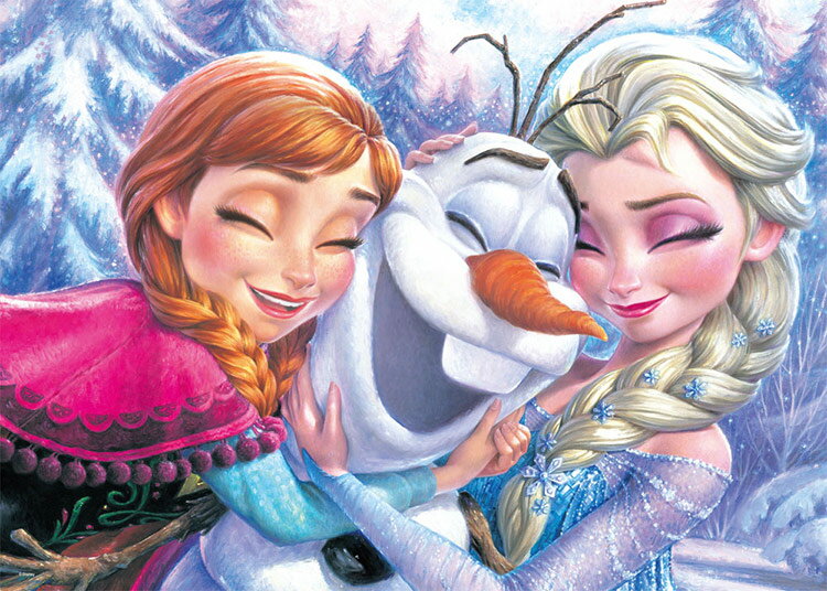 ジグソーパズル アナ、エルサ＆オラフ(アナと雪の女王) 500ピース TEN-D500-467 その1