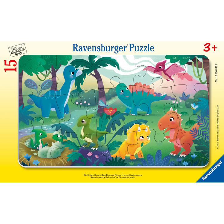 Rakuten - ジグソーパズル 小さな恐竜 15ピース RAV-008569 パズル Puzzle 子供用 幼児 知育玩具 知育パズル 知育 ギフト 誕生日 プレゼント 誕生日プレゼント