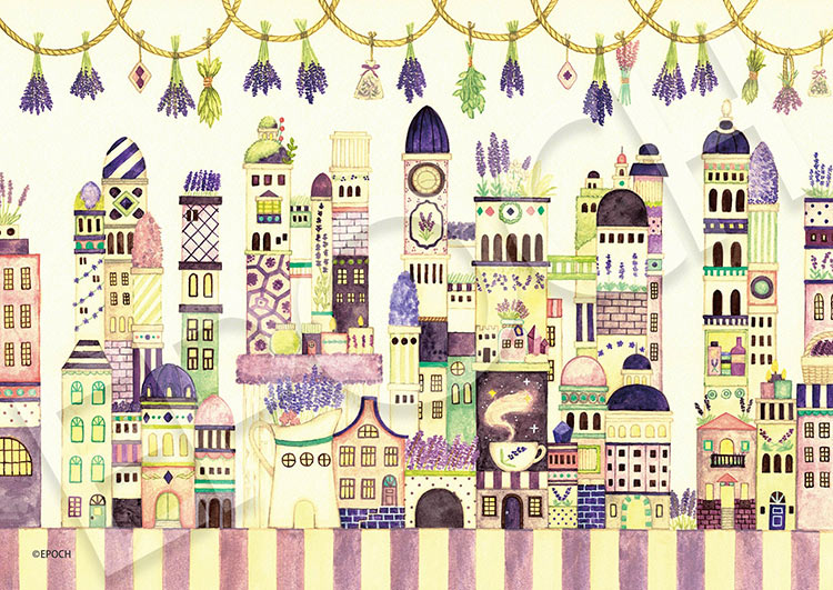 ジグソーパズル ラベンダーの街(西村典子) 108ピース EPO-02-602 パズル Puzzle ギフト 誕生日 プレゼント 誕生日プレゼント(3.0)