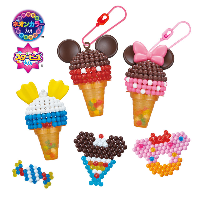 アクアビーズ ミッキー＆フレンズ アイスクリームセット AQ-372 　［CP-AQ］ 誕生日 プレゼント 子供 ビーズ 女の子 男の子 5歳 6歳 ギフト 2