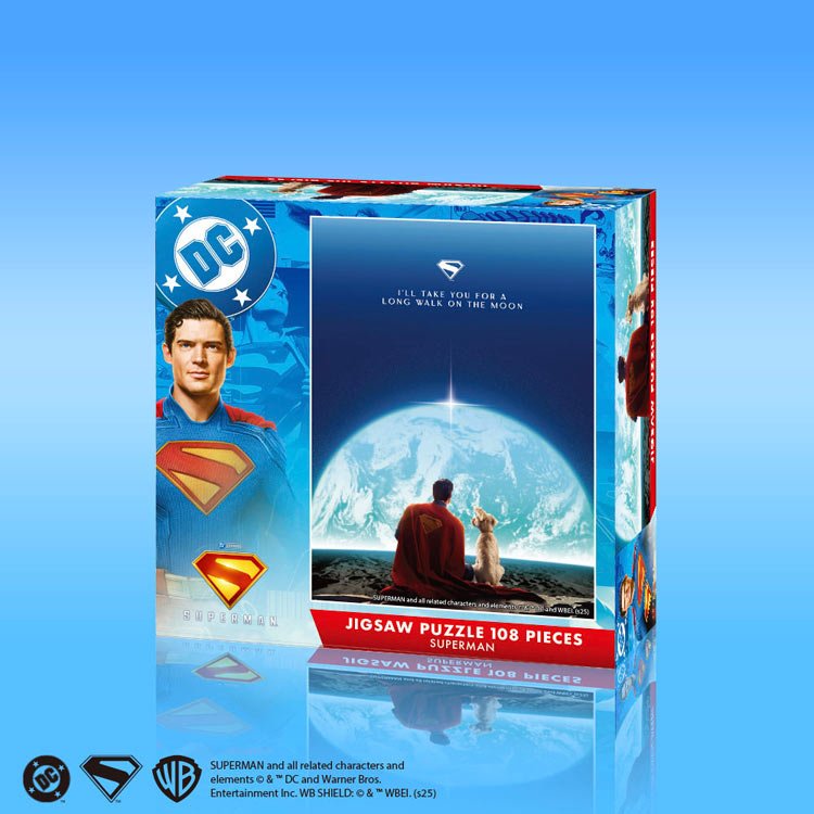 森のおもちゃ屋さんのジグソーパズル SUPERMAN(スーパーマン) 108ピース TEN-B108-848　SUPERMAN パズル Puzzle ギフト 誕生日 プレゼント｜アングル2