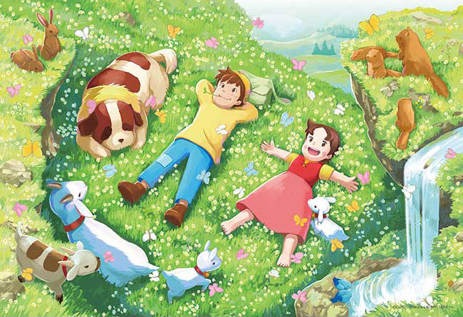 ジグソーパズル おひるね(アルプスの少女ハイジ) 300ピース APP-300-392 パズル Puzzle ギフト 誕生日 プレゼント 誕生日プレゼント