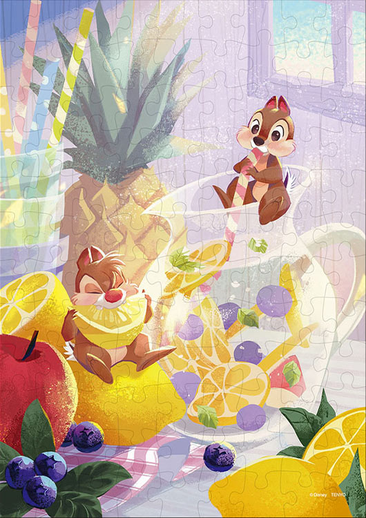 ジグソーパズル レモン ミント ブルーベリー(チップ&デ−ル) 108ピース TEN-D108-021 パズル Puzzle ギフト 誕生日 プレゼント 誕生日プレゼント