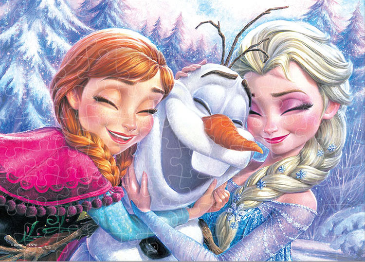 ジグソーパズル アナ、エルサ＆オラフ(アナと雪の女王) 108ピース TEN-D108-030 パズル Puzzle ギフト 誕生日 プレゼント 誕生日プレゼントのサムネイル