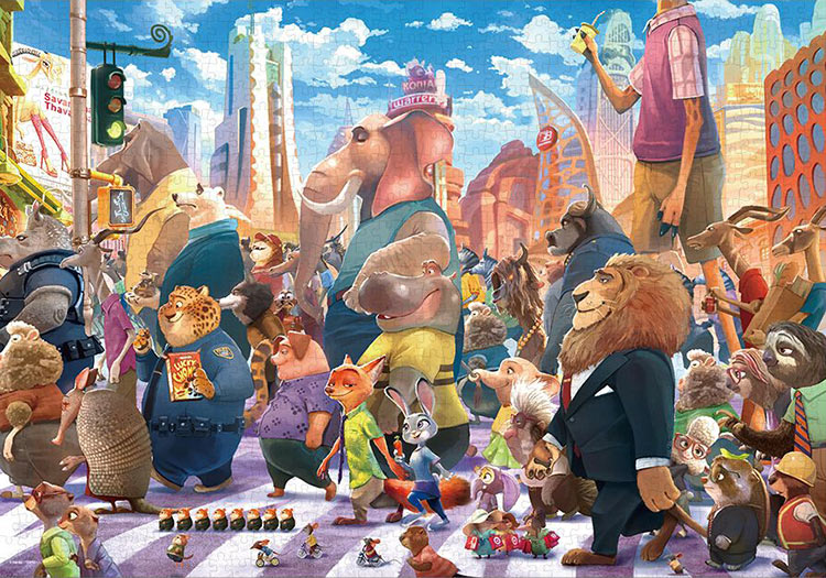 ジグソーパズル クロスウォーク(ズートピア) 1000ピース TEN-D1000-904 パズル Puzzle ギフト 誕生日 プレゼント 誕生日プレゼント