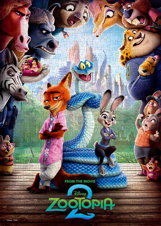 乐天商城 - ジグソーパズル ジュディとニックとゲイリーと（ディズニー映画「ズートピア2」）(ズートピア) 500ピース TEN-D500-696 パズル Puzzle ギフト 誕生日 プレゼント