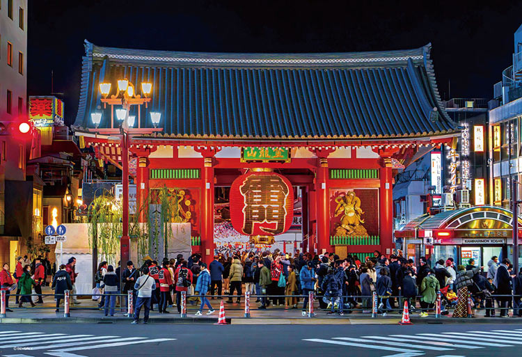 乐天商城 - ジグソーパズル 雷門の夜景 300ピース BEV-300-204 パズル Puzzle ギフト 誕生日 プレゼント