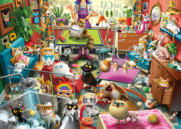 楽天市場】1000ピース 猫 ジグソーパズル（パズル｜ホビー）の通販