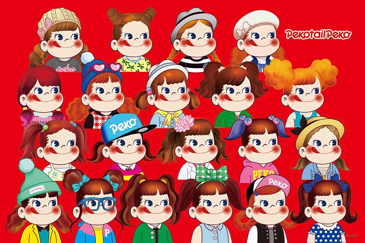 ジグソーパズル ペコテールペコちゃん勢ぞろい(ペコちゃん) 1000ピース CUT-1000-059