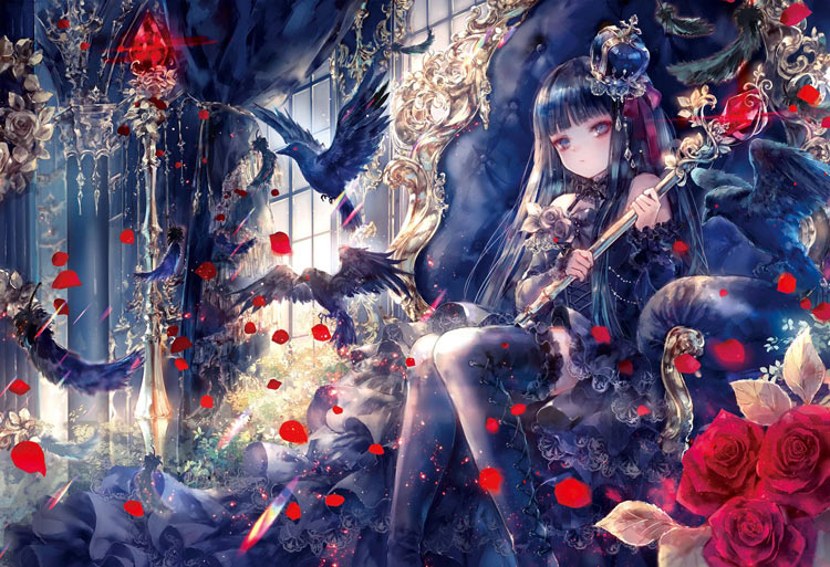 商品名黒姫物語 ピース数300 ピースサイズ通常ピースサイズ サイズ26×38cm 品 番EPO-26-306 メーカーエポック社 商品説明自由を好み、繊細で自分に正直なお姫様。暗く静寂で怪しげな雰囲気漂うお城に住む、魔法のステッキを使って...