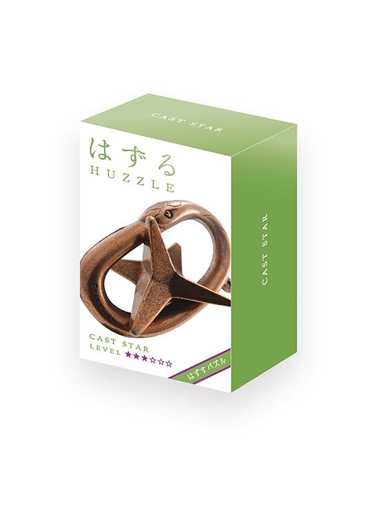 商品名キャスト スター（CAST STAR） サイズ7.5×11.9×4.5cm 品 番HAN-05539 メーカーハナヤマ 商品説明19世紀末の、英国には、一大パズルブームがあった。その頃の名作をノミの市で入手したが、非常に希少であった。 そこで当時の名作を復刻し、それを参考にかなりの創作を加えてできたものがコレだ。 蛇に捕われた星を、解放してほしい。ただし、星が嫌がるせいか戻すのは難しい… 重量：180g 総合難易度 ★★★☆☆☆ 補 足【立体パズル】【はずる】【キャストパズル】【色：ブラウン】