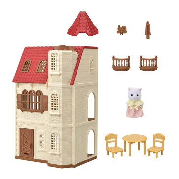 【あす楽】 おもちゃ ハ-49 シルバニアファミリー 赤い屋根のエレベーターのあるお家(ラッピング対象外) 誕生日 プレゼント 子供 女の子 3歳 4歳 5歳 6歳 ギフト お人形 シルバニア