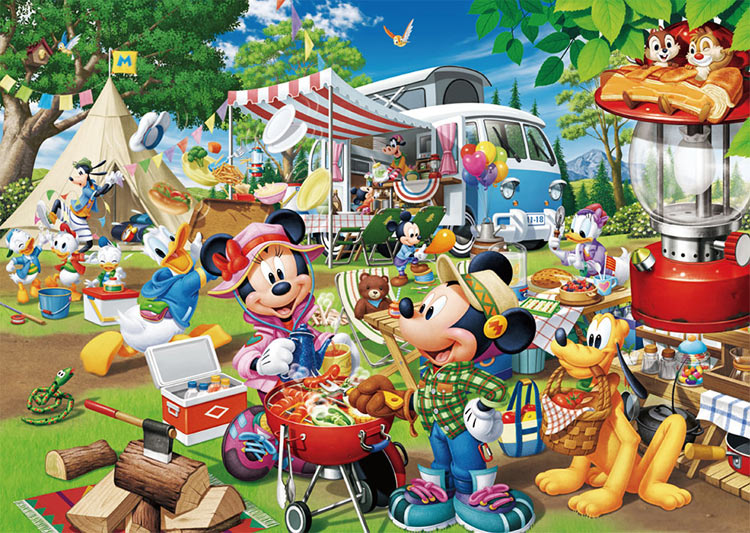 ジグソーパズル みんなでオートキャンプ！ 300ピース ディズニー TEN-D300-013 パズル Puzzle ギフト 誕生日 プレゼント あす楽対応のサムネイル
