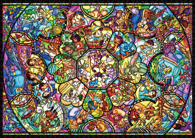ジグソーパズル オールスター ステンドグラス(オールキャラクター) 1000ピース TEN-DW1000-008 パズル Puzzle ギフト 誕生日 プレゼント 誕生日プレゼントのサムネイル