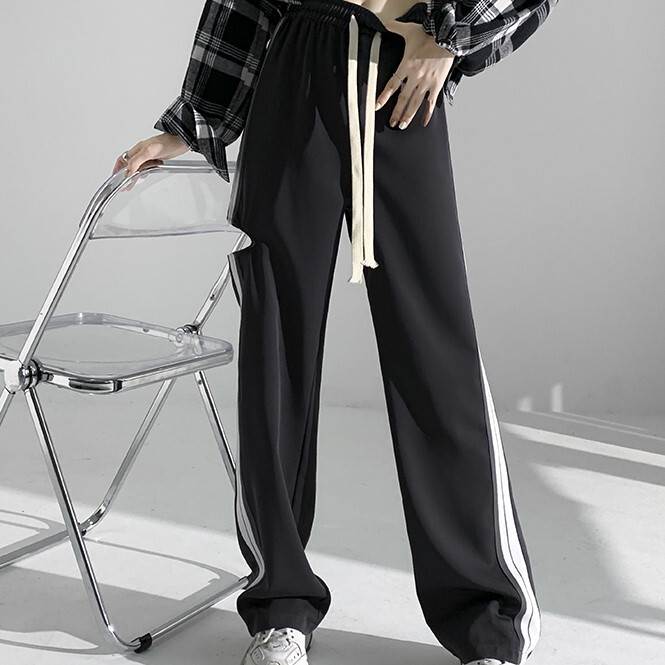 パンツ ボトムス スウェット ジャージ 送料無料 ウエストゴム ライン 横スリット 肌見せ レディース かわいい 大人可愛い きれいめ 上..