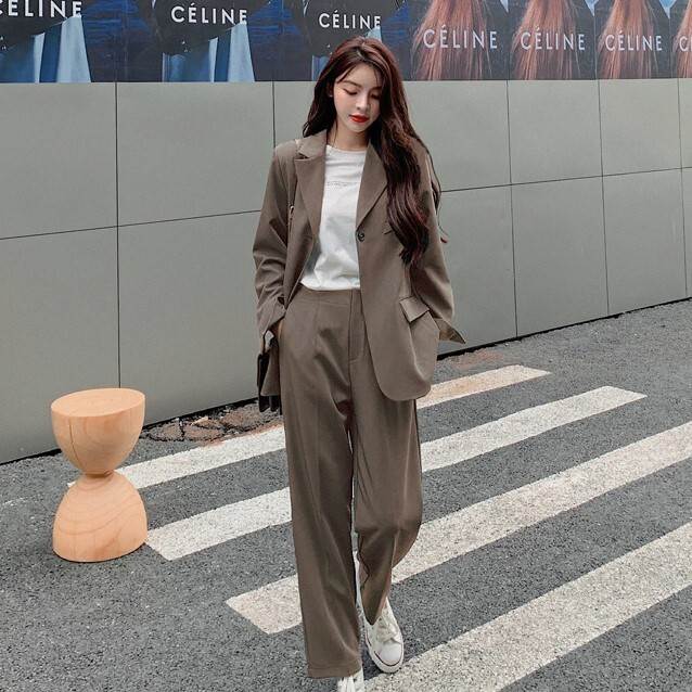 セットアップ ジャケット アウター パンツ ボトム スーツ 送料無料 長袖 羽織 前開き レディース かわ..