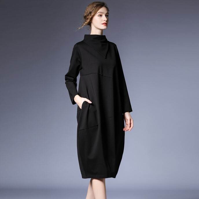 ワンピーススカートミモレ丈ひざ下送...