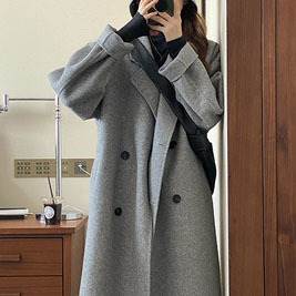 乐天商城 - アウター チェスターコート ロング丈 長袖 襟付き Iライン かわいい 大人可愛い きれいめ シンプル カジュアル 大人 おしゃれ 大人女子 ルーズ 主役級 存在感 フェミニン シック 大人カジュアル 無地 秋 冬 XS S M L XL チェスターコート 灰色 キャメル ベージュ 黒 送料無料