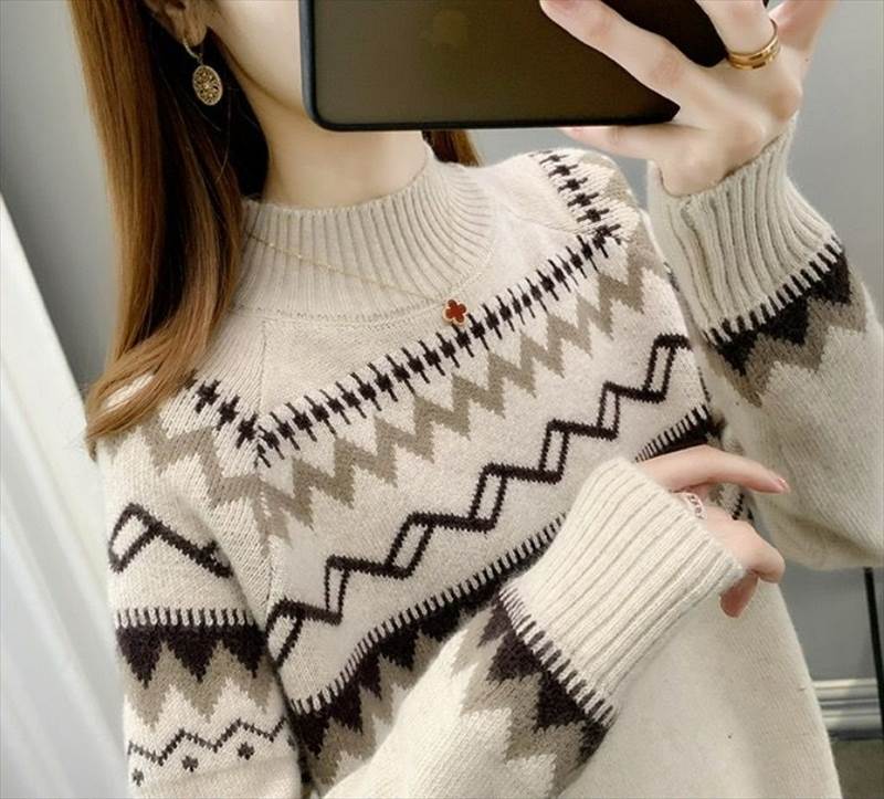 乐天商城 - セーター 長袖 ハイネック ストレート かわいい 大人可愛い 大人 上品 大人女子 こなれ感 ラフ ガーリー 通勤 学生 通学 デート お出かけ 公園 休日 アウトドア 普段使い 楽ちん レトロ オフホワイト ピンク 灰色 青 S M L XL 2XL 3XL セーター 暖かい 秋 冬 送料無料