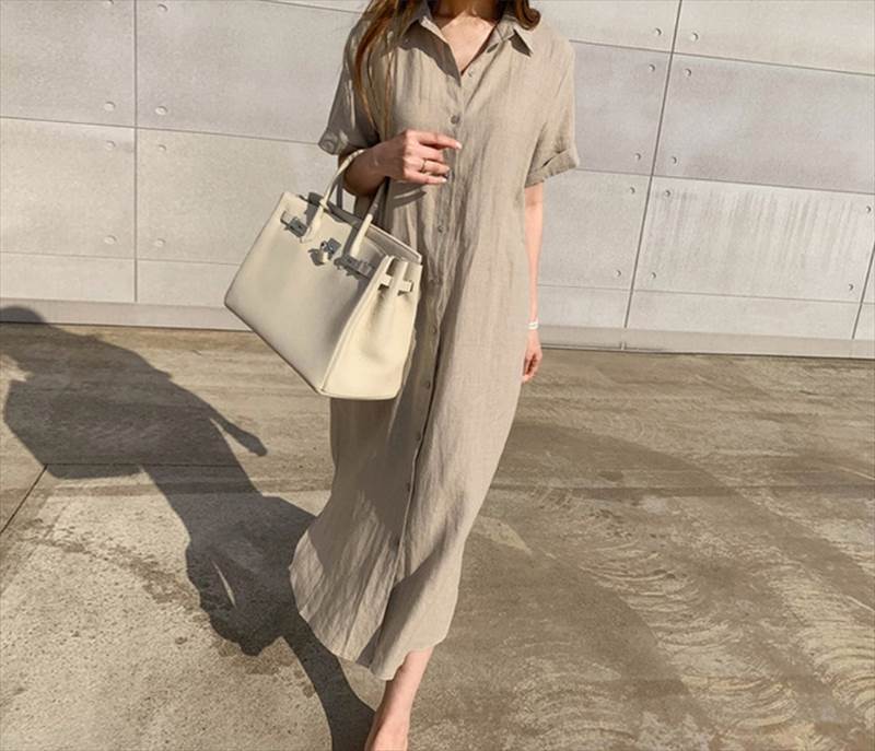シャツワンピース スカート ミモレ丈 ロング丈 送料無料 半袖 Aライン ウエストリボン レディース かわいい 大人可愛い きれいめ 上品 こなれ感 シンプル カジュアル 主役級 存在感 個性的 モダン フェミニン デート お出かけ シャツワンピース ベージュ ホワイト S M L XL