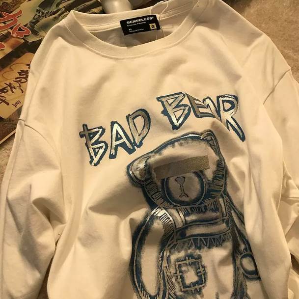 Rakuten - トップス Tシャツ 半袖 クルーネック 襟なし レギュラー丈 オーバーサイズ 送料無料 個性的 M L XL 2XL 黒 白 かわいい 大人可愛い きれいめ シンプル カジュアル 大人 上品 おしゃれ 大人女子 こなれ感 メンズライク ボーイッシュ Tシャツ プリント 春 夏 秋 レディース