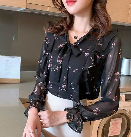 トップスシャツブラウス長袖キャンデ...