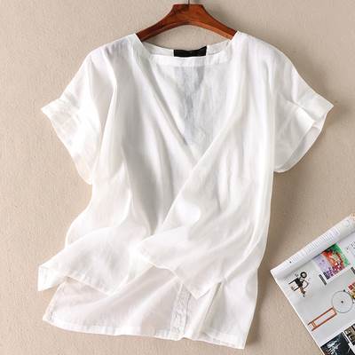 トップスブラウスシャツバックリボン...