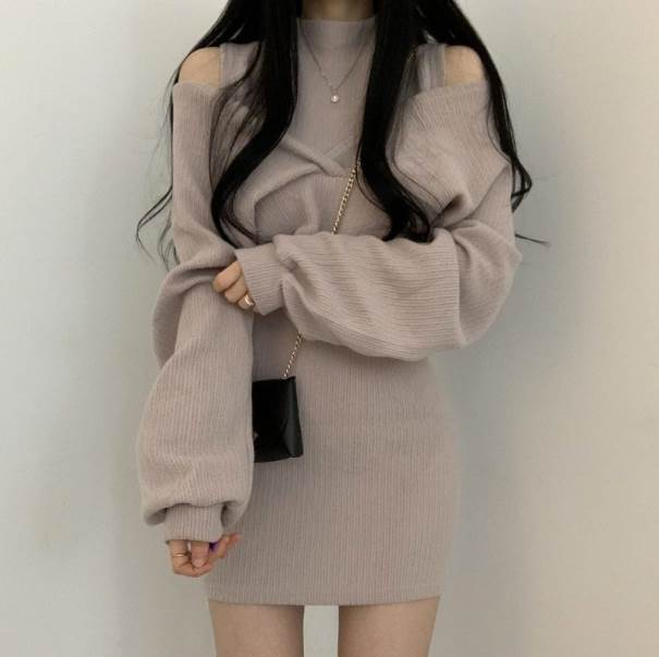 セットワンピースセットアップセータ...