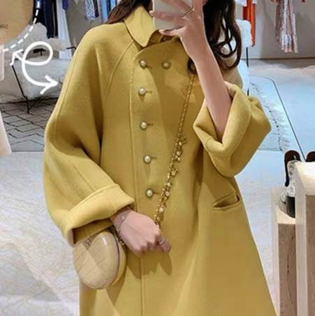 乐天商城 - アウター コート ロングコート 袖あり 長袖 ラグラン 襟付き XS S M L XL デザイン ボタン 美ライン パール ニュアンス ポケット 前開き ロマンチック かわいい 大人可愛い きれいめ シンプル カジュアル 大人 おしゃれ 送料無料 個性的 アウター こなれ感 ラブリー キュート