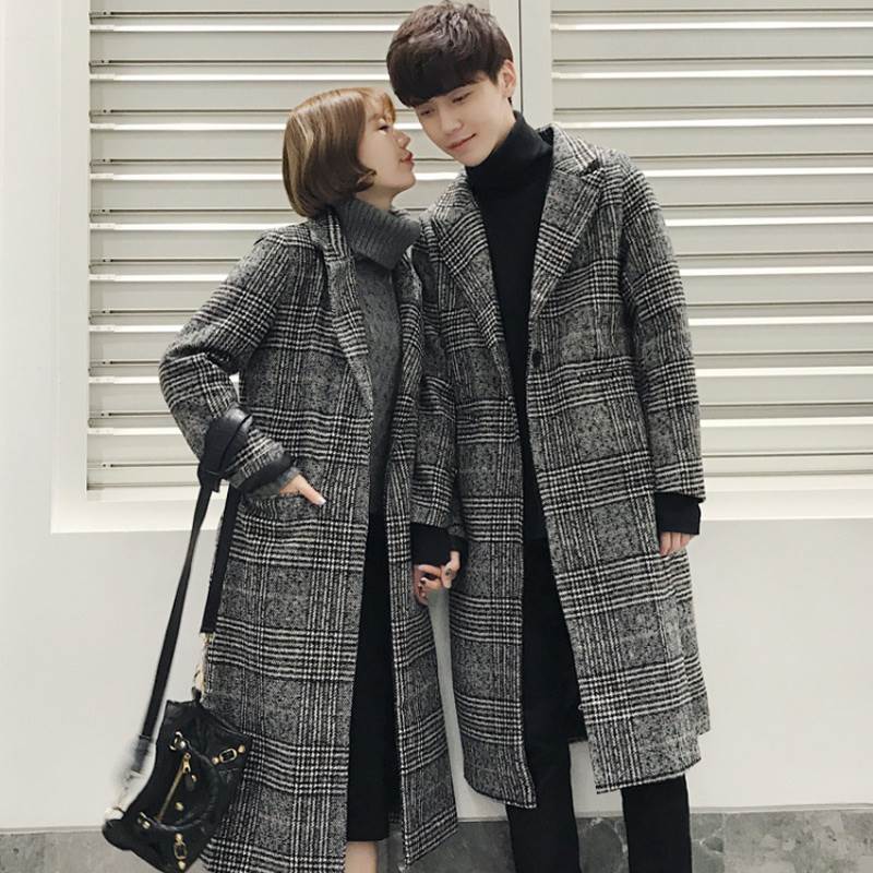 アウター コート ジャケット ユニセックス エレガント S M L XL 2XL 3XL 4XL 5XL チェスターコート ロングコート ストレート ロング 格子柄 長袖 襟付き ストレート かわいい 大人可愛い きれいめ カジュアル 送料無料 個性的 アウター おしゃれ かっこいい レトロ 大人女子