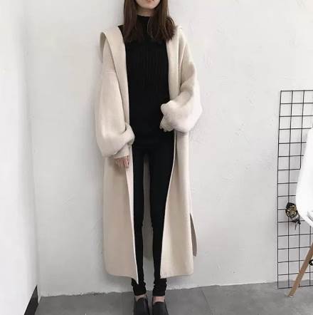 トップス ロングカーディガン セーター フード付き カーディガン ロング丈 ドロップショルダー 前開き ボタン ニット かわいい 大人可愛い きれいめ シンプル カジュアル 上品 おしゃれ 大人女子 こなれ感 ラフ ルーズ モード系 モダン ベージュ 茶色 黒 送料無料 個性的