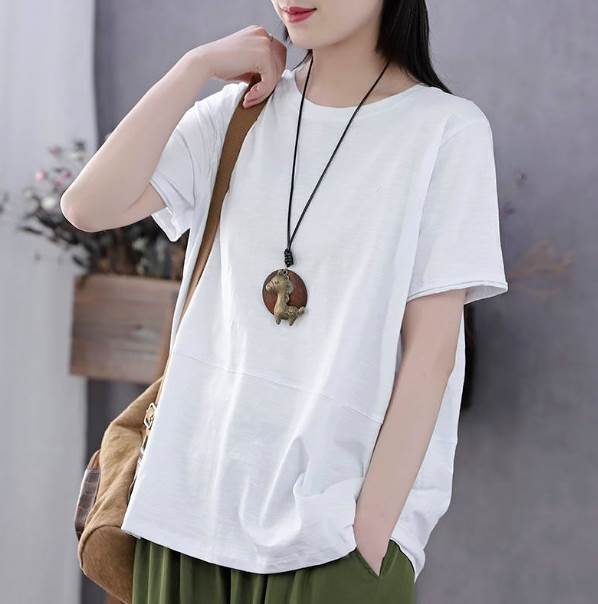 乐天商城 - トップス Tシャツ 半袖 クルーネック デザイン ニュアンス レイヤード 伸縮性 カラバリ リラックス ナチュラル かわいい 大人可愛い きれいめ シンプル カジュアル 大人 上品 おしゃれ 大人女子 こなれ感 ラブリー キュート トップス ガーリー 送料無料 個性的 エレガント