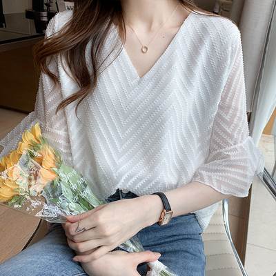 トップスTシャツブラウスVネックパ...