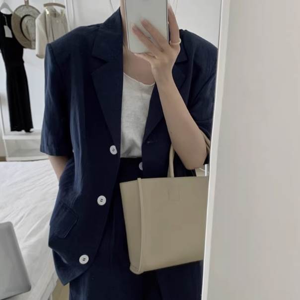 カジュアル レディース セットアップ 春夏 ギャザー ストラップ ワンショルダー タンクトップ アシンメトリー 切りっぱなし スリット デニム スカート ホワイト