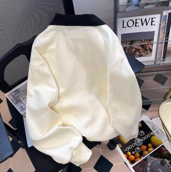 トップス プルオーバー ポロシャツ 袖あり 長袖 襟付き シャツカラー デザイン オーバーサイズ M L XL 2XL ビッグシルエット 美ライン ハーフジップ ニュアンス カレッジ ヴィンテージ風 かわいい 大人可愛い きれいめ 送料無料個性的トップス シンプル カジュアル おしゃれ