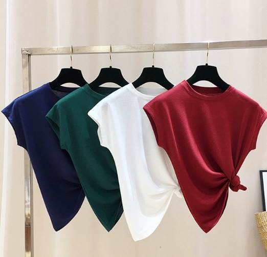 乐天商城 - トップス カットソー フレンチスリーブ クルーネック 襟なし デザイン 美ライン S M L XL 2XL ニュアンス 伸縮性 カラバリ かわいい 大人可愛い きれいめ シンプル カジュアル おしゃれ 大人女子 こなれ感 ラブリー 送料無料 個性的 トップス キュート ガーリー エレガント