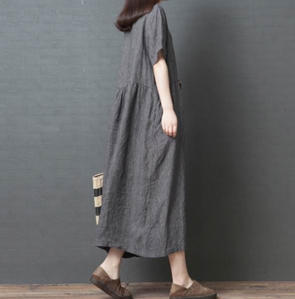 ワンピース ロング丈 半袖 クルーネック デザイン ボタン 美ライン ニュアンス M L XL 2XL エアリー 軽やか カラバリ リラックス かわいい 大人可愛い きれいめ シンプル カジュアル おしゃれ 大人女子 こなれ感 送料無料 個性的 ワンピース ラブリー キュート ガーリー