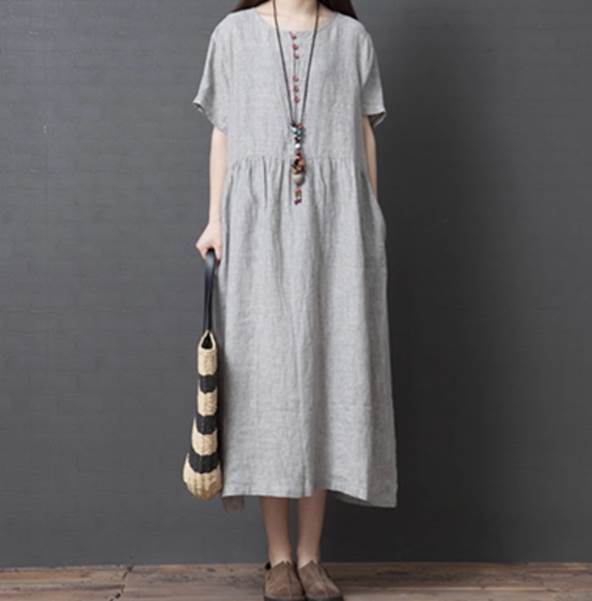 ワンピース ロング丈 半袖 クルーネック デザイン ボタン 美ライン ニュアンス M L XL 2XL エアリー 軽やか カラバリ リラックス かわいい 大人可愛い きれいめ シンプル カジュアル おしゃれ 大人女子 こなれ感 送料無料 個性的 ワンピース ラブリー キュート ガーリー