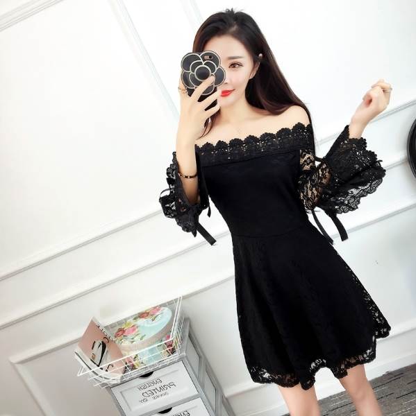 ワンピース ドレス ショート丈 襟なし フレア デザイン 美ライン ニュアンス レース 刺繍 ツイード カラバリ スタイルアップ ロマンチック モノトーン かわいい 大人可愛い きれいめ シンプル カジュアル おしゃれ 送料無料 個性的 ワンピース 大人女子 こなれ感 ラブリー