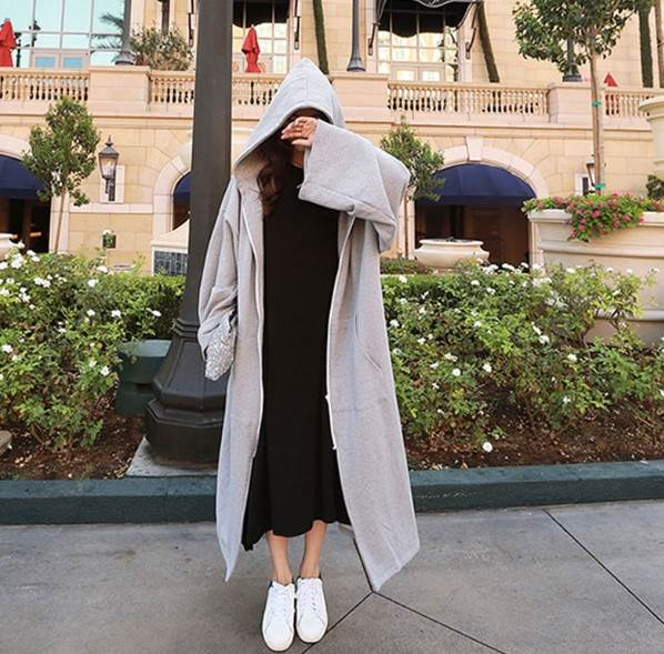 トップスワンピースパーカーロング長...