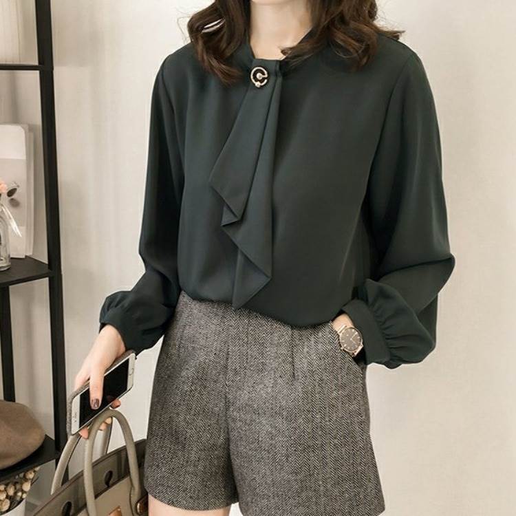 ブラウスシャツトップス送料無料ボウ...