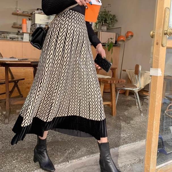 乐天商城 - スカート ロング丈 ミモレ丈 送料無料 ハイウエスト フレア プリーツ レディース かわいい 大人可愛い きれいめ 上品 こなれ感 シンプル カジュアル 主役級 存在感 個性的 エレガント かっこいい フェミニン デート 学生 OL お出かけ スカート レトロ モダン 脚長 クール