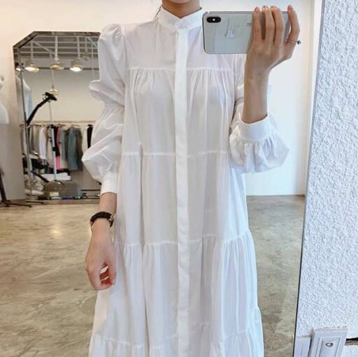 シャツワンピース スカート ミモレ丈 ロング丈 送料無料 スタンドカラー ティアード 長袖 パフスリーブ レディース かわいい 大人可愛い きれいめ 上品 こなれ感 シンプル カジュアル 主役級 存在感 個性的 ガーリー シャツワンピース ホワイト ブラック モノトーン モテ シャツワンピース スカート ミモレ丈 ロング丈 送料無料 スタンドカラー ティアード 長袖 パフスリーブ レディース かわいい 大人可愛い きれいめ 上品 こなれ感 シンプル カジュアル 主役級 存在感 個性的 ガーリー シャツワンピース ホワイト ブラック モノトーン モテ