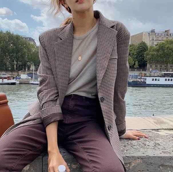 テーラードジャケット アウター ミディアム丈 羽織 上着 送料無料 前開き ポケット ボタン レディース かわいい 大人可愛い きれいめ 上品 こなれ感 シンプル カジュアル 主役級 存在感 個性的 モダン コーデ デート お出かけ テーラードジャケット S M L ギンガムチェック 3