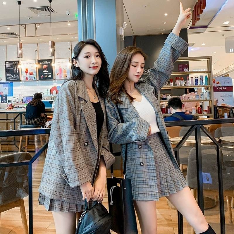 セットアップ テーラードジャケット アウター スカート ミニ丈 ショート丈 送料無料 プリーツ 羽織 前..