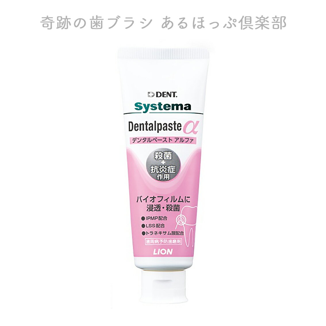 【歯磨き粉】ライオン デント システマ デンタルペーストα 90g（歯周病予防 口臭予防 フッ素配合）