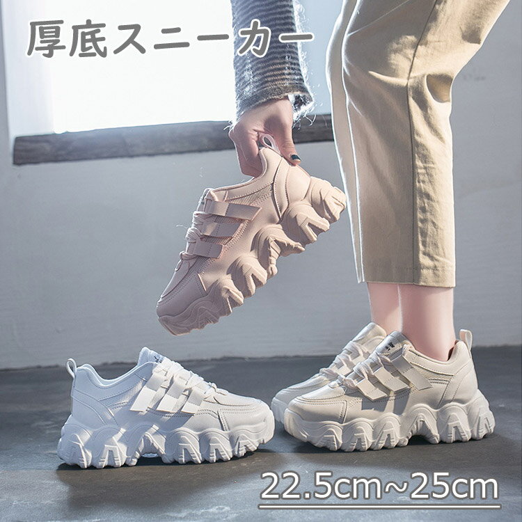 厚底スニーカー シューズ 2色 22-25㎝ ダッドスニーカー 25zm145 楽天市場】レディース ダッドスニーカー 25cmの通販