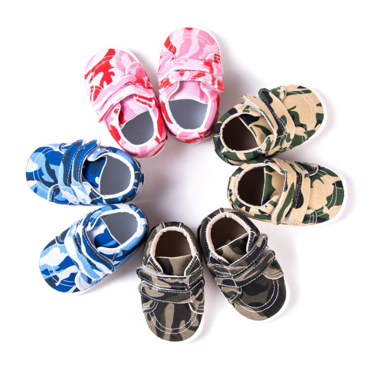【送料無料】ベビーシューズ ベビー靴 室内用 迷彩柄 フォーマルシューズ 柔らかソール 歩行練習靴 かわいい 11cm-13cm 女児 男児 軽量 ベビー 歩きやすい 痛くない 安全 安心 子供用 新生児靴 子供靴 3
